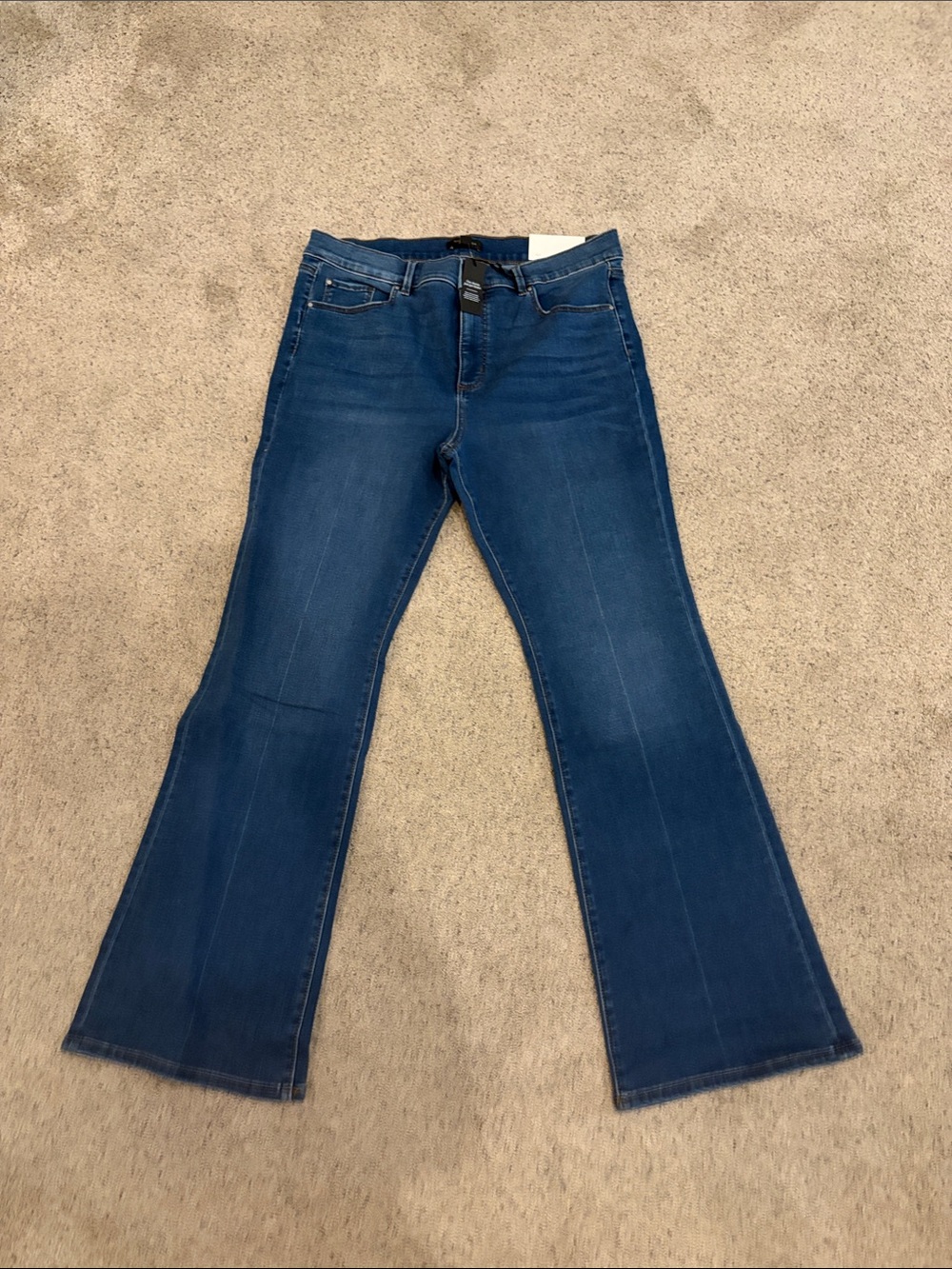 Ann Taylor Women's Flare Jeans in Deep Blue Wash